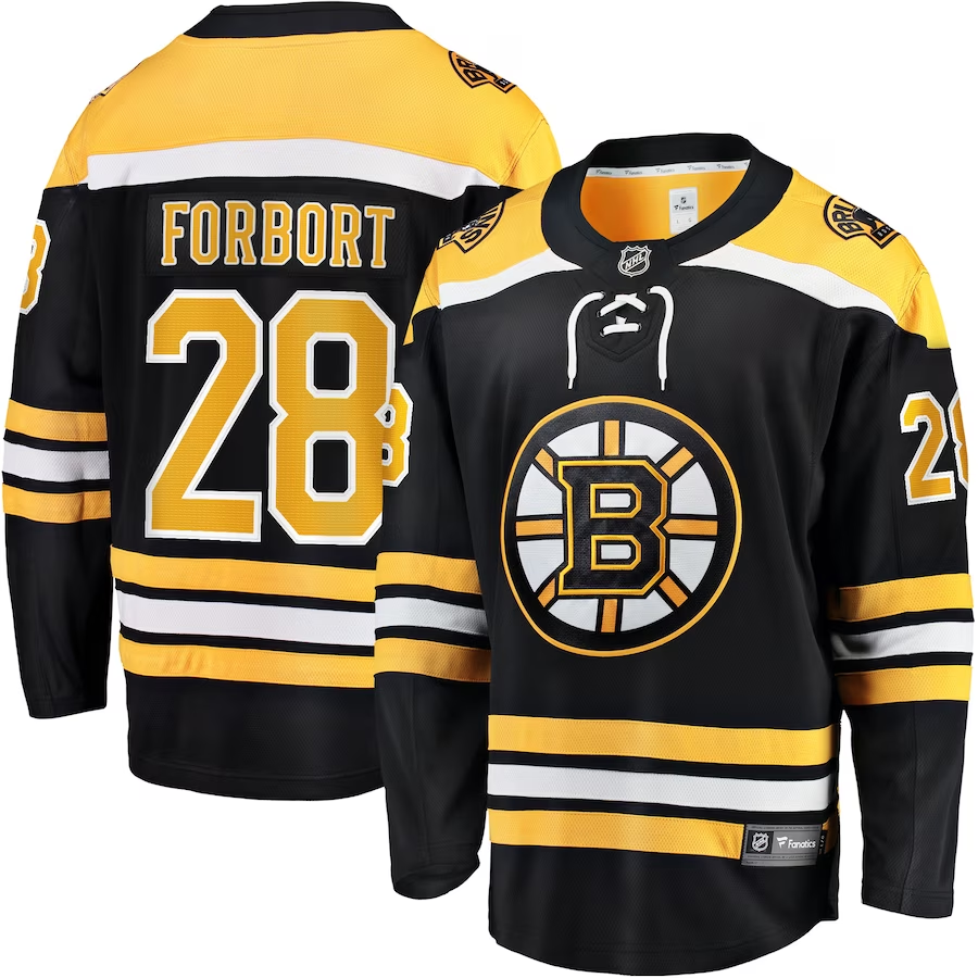 Men's Boston Bruins Derek Forbort #28 Black Jersey